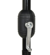 Sonnenschirm mit Aluminium-Mast 3-lagig Schwarz 2,5 m