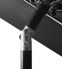 Sonnenschirm mit Aluminium-Mast 3-lagig Anthrazit 3 m