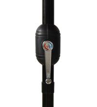Sonnenschirm mit Aluminium-Mast 3-lagig Schwarz 3 m