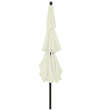 Sonnenschirm mit Aluminium-Mast 3-lagig Sandfarbe 3,5 m