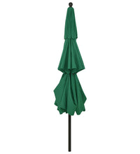Sonnenschirm mit Aluminium-Mast 3-lagig Grün 3,5 m