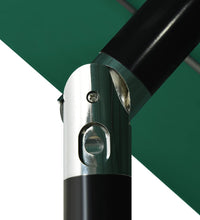 Sonnenschirm mit Aluminium-Mast 3-lagig Grün 3,5 m