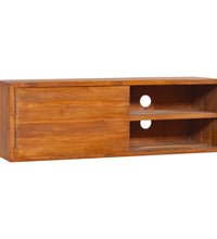 TV-Wandschrank 180x30x30 cm Teak Massivholz