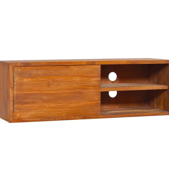 TV-Wandschrank 180x30x30 cm Teak Massivholz