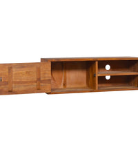 TV-Wandschrank 180x30x30 cm Teak Massivholz