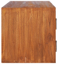 TV-Wandschrank 180x30x30 cm Teak Massivholz