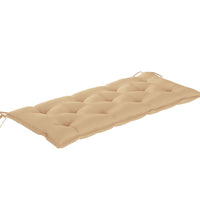 Gartenbank-Auflagen 2 Stk. Beige 120x50x7 cm Oxford-Gewebe