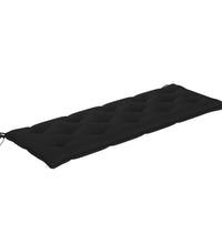 Gartenbank-Auflagen 2 Stk. Schwarz 150x50x7 cm Oxford-Gewebe