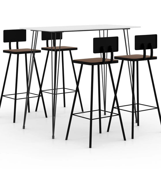 5-tlg. Bar-Set Weiß