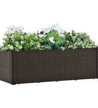 Garten-Hochbeet mit Selbstbewässerungssystem Mokka 100x43x33 cm