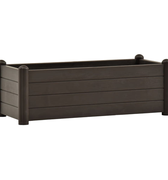 Garten-Hochbeet PP Mokka 100x43x35 cm