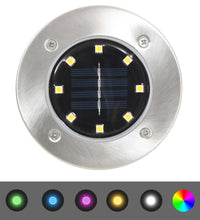 Solar-Bodenleuchten 8 Stk. LED RGB-Lichtfarbe