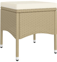 5-tlg. Garten-Essgruppe Poly Rattan Beige