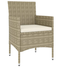 5-tlg. Garten-Lounge-Set Poly Rattan Beige