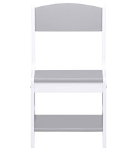 Kindertisch mit 2 Stühlen Weiß MDF
