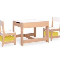 Kindertisch mit 2 Stühlen MDF