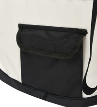 Faltbarer Welpenlaufstall mit Tragetasche Schwarz 110x110x58 cm