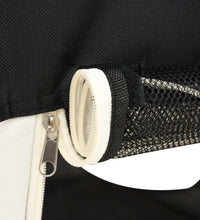 Faltbarer Welpenlaufstall mit Tragetasche Schwarz 110x110x58 cm