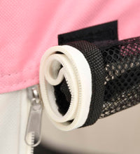 Faltbarer Welpenlaufstall mit Tragetasche Rosa 90x90x58 cm