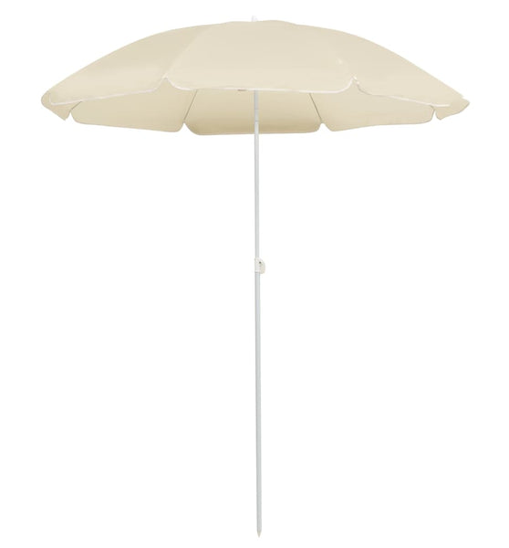 Sonnenschirm mit Stahlmast Sandfarbe 180 cm