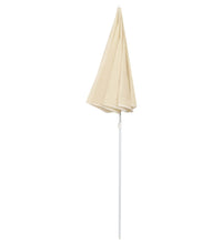 Sonnenschirm mit Stahlmast Sandfarbe 180 cm