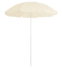 Sonnenschirm mit Stahlmast Sandfarbe 180 cm