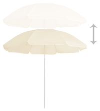 Sonnenschirm mit Stahlmast Sandfarbe 180 cm