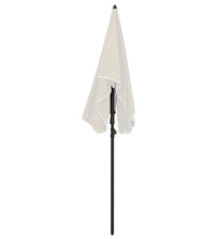 Sonnenschirm mit Mast 200x130 cm Sandfarbe