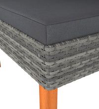 Ecksofa Poly Rattan und Eukalyptus Massivholz