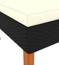 Ecksofas 2 Stk. Poly Rattan und Eukalyptus Massivholz