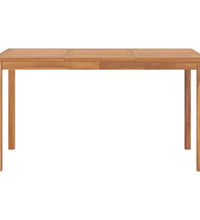 Garten-Esstisch 140x80x77 cm Massivholz Teak