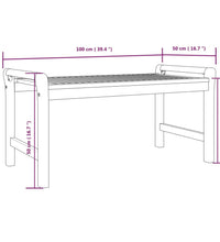 3-tlg. Garten-Lounge-Set mit Kissen Massivholz Akazie