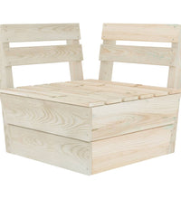 Modulares Palettensofa Eckteil Imprägniertes Fichtenholz