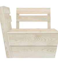 Modulares Palettensofa Eckteil Imprägniertes Fichtenholz