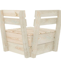 Modulares Palettensofa Eckteil Imprägniertes Fichtenholz