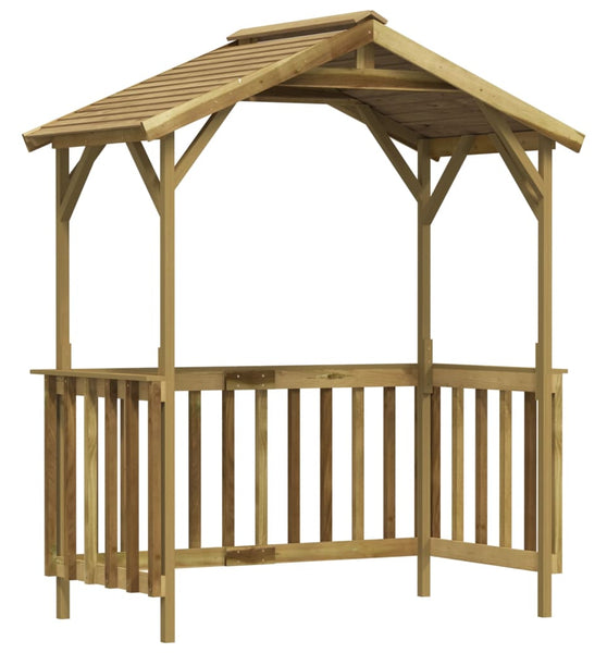 Grillpavillon Kiefernholz Imprägniert 163,5x93x210 cm