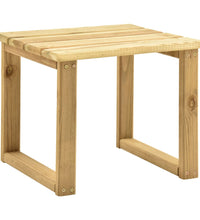 Tisch für Sonnenliege 30x30x26 cm Imprägniertes Kiefernholz