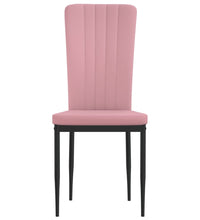 Esszimmerstühle 4 Stk. Rosa Samt