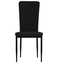 Esszimmerstühle 4 Stk. Schwarz Samt
