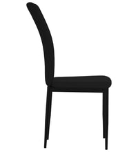 Esszimmerstühle 4 Stk. Schwarz Samt