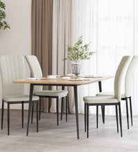 Esszimmerstühle 4 Stk. Creme Samt