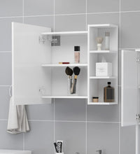Bad-Spiegelschrank Weiß 62,5x20,5x64 cm Holzwerkstoff