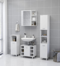 Bad-Spiegelschrank Weiß 62,5x20,5x64 cm Holzwerkstoff