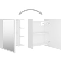 Bad-Spiegelschrank Weiß 62,5x20,5x64 cm Holzwerkstoff