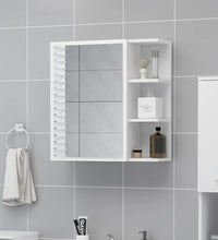 Bad-Spiegelschrank Weiß 62,5x20,5x64 cm Holzwerkstoff