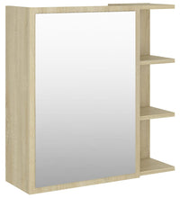 Bad-Spiegelschrank Sonoma-Eiche 62,5x20,5x64 cm Holzwerkstoff
