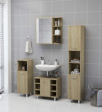 Bad-Spiegelschrank Sonoma-Eiche 62,5x20,5x64 cm Holzwerkstoff