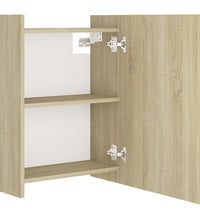 Bad-Spiegelschrank Sonoma-Eiche 62,5x20,5x64 cm Holzwerkstoff