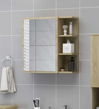 Bad-Spiegelschrank Sonoma-Eiche 62,5x20,5x64 cm Holzwerkstoff