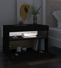 TV-Schränke LED-Leuchten 2 Stk. Schwarz 60x35x40cm